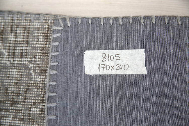 Шерстяной винтажный ковер пэчворк R-8105